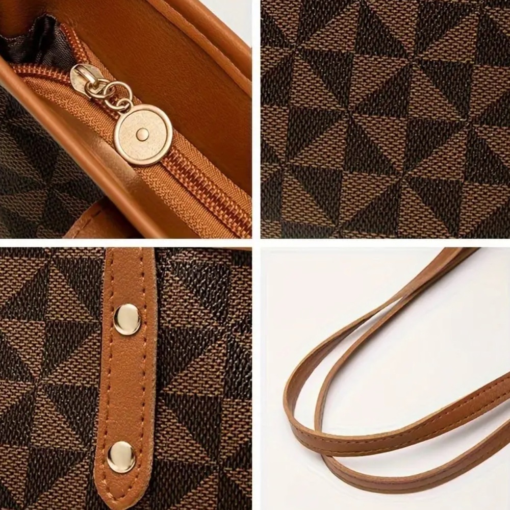 NEW| Women's Geometric Print Trendy Shoulder Bag - Picture 7 of 9